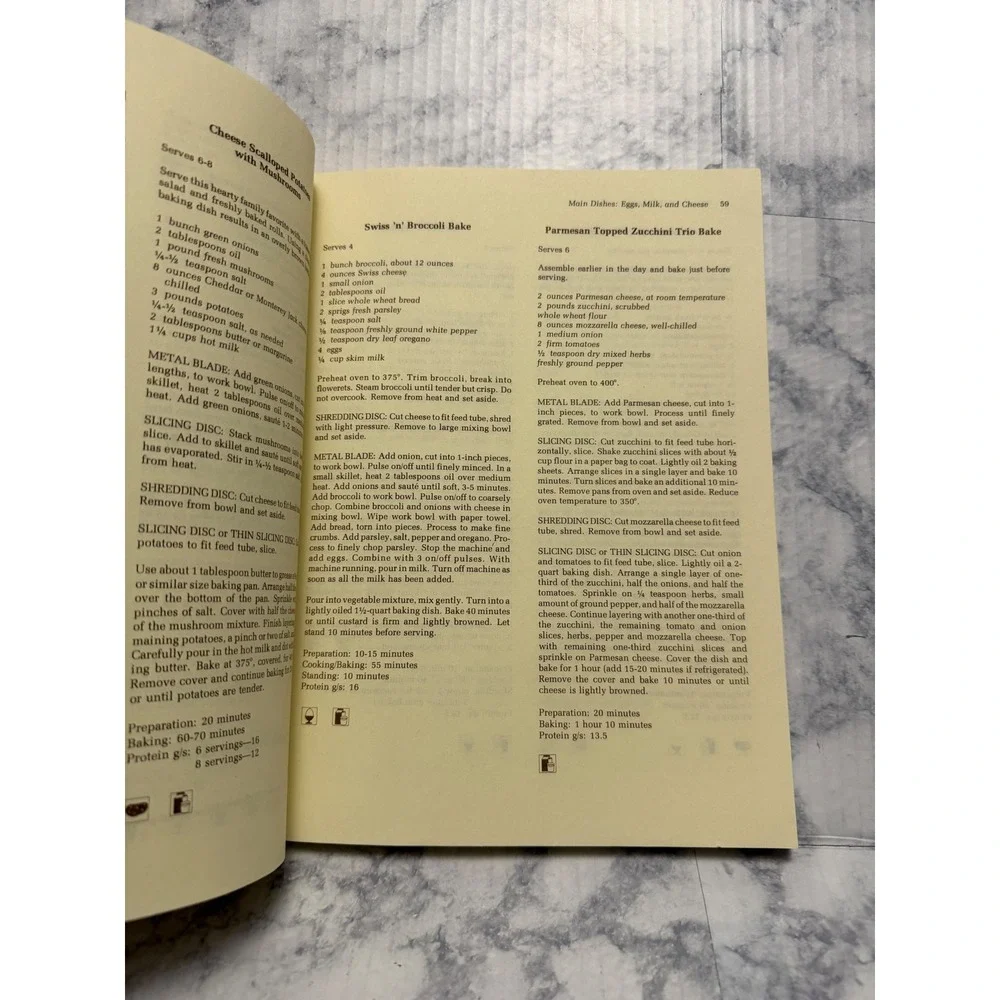 The Electric Vegetarian Cookbook Natural Cooking Food Processor 1980 Szilard Woo